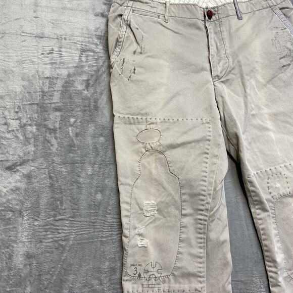 Vintage Polo Ralph Lauren Distressed Rare Customized Chino Pants Mens 38x30 - Picture 3 of 12